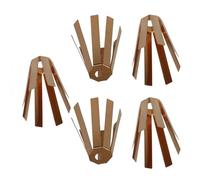 Uqezagpa Adaptateur d'arbre de golf en laiton 8 griffes Outils de fixation déformables pour arbre .350 .355 .370 5 pcs Adaptateur en laiton cales d'espacement pour fer