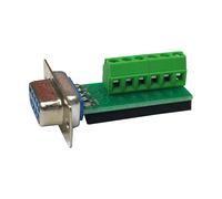 Uqezagpa Adaptateur DB9 mâle et DB9 femelle D-SUB connecteur RS232 vers module de carte de jonction vers bornier
