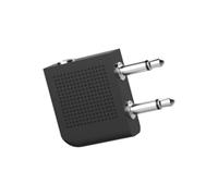 Uqezagpa Adaptateur d'émetteur audio double canal compatible Bluetooth pour casque de ligne aérienne 40 ms à faible latence