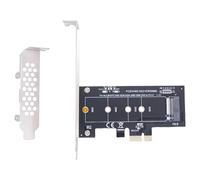 Uqezagpa Adaptateurs PCIExpress 1X vers NVME Taux de transfert 32 Gbit/s Solution d'économie d'espace pour une gestion thermique non pilote requise