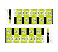 Uqezagpa AG5 LR754 Piles bouton en métal LR754 / AG5 / SR754 / 393 pour montres, télécommandes, calculatrices, piles bouton de sortie d'énergie constante