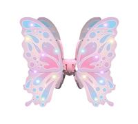Uqezagpa Aile de papillon musicale lumineuse avec sangle réglable pour Halloween, anniversaire, costume d'aile de papillon électrique à LED avec son pour cosplay