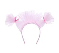 Uqezagpa Anime Figure Charm Headwear Tulle Tissu Bandeau Enfants Halloween Party Hair Ornement pour Filles Photographie Accessoires