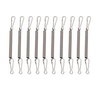 Uqezagpa Attaches à ressort pour cage à petits animaux - Porte-bouteilles d'eau pour cage d'animal domestique - En acier inoxydable - Ressort à clipser pour boire