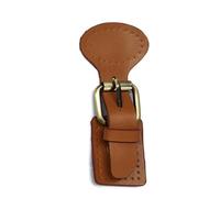 Uqezagpa Attaches pratiques en cuir pour sac à main et sac à bandoulière, fermeture de sac à main, accessoires d'artisanat en cuir, Jaune terrestre., One Size
