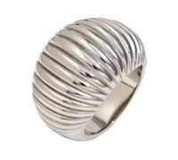 Uqezagpa Bagues délicates à rayures en forme de pain gras pour fête, bijoux plaqués or ou argent, bijoux dans un style simple de pain gras, bijoux de fête élégants, B, Comme décrit, Comme décrit.