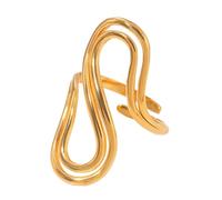 Uqezagpa Bagues tendance en alliage avec ouverture réglable - Bijoux géométriques pour un usage quotidien - Accessoire tendance pour femme, taille unique, Comme décrit, Comme décrit.