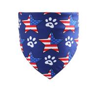 Uqezagpa Bandanas pour animaux de compagnie pour le jour de l'indépendance des chiens, bandanas pour animaux domestiques, écharpe, serviette, festival, décoration de chien