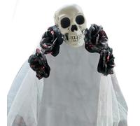 Uqezagpa Bandeau amusant avec roses tachées de sang - Tendance - Confortable - Pour Halloween, cosplay et événement à thème - Rose effrayante