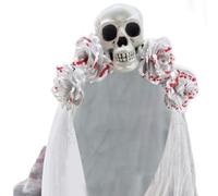 Uqezagpa Bandeau amusant avec roses tachées de sang - Tendance - Confortable - Pour Halloween, cosplay et événement à thème - Rose effrayante