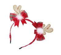 Uqezagpa Bandeau de Noël avec nœud pour fête - Chapeaux de Père Noël - Flocons de neige - Accessoires photo - Chapeaux de Père Noël cool - Serre-tête de Noël pour femmes pour adultes et enfants - En