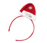 Uqezagpa Bandeau de Noël avec nœud pour fête - Chapeaux de Père Noël - Flocons de neige - Accessoires photo - Chapeaux de Père Noël cool - Serre-tête de Noël pour femmes pour adultes et enfants - En