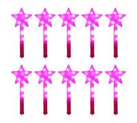 Uqezagpa Bâtons lumineux pour concert enfants LED clignotant bâton cinq branches étoile lumineuse baguette de fée bâton lumineux fournitures de fête bâtons lumineux