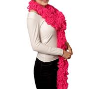 Uqezagpa Boas artificiels colorés pour femme pour danse, fête de mariage, Halloween, cosplay, bandes artificielles, rose rouge, I