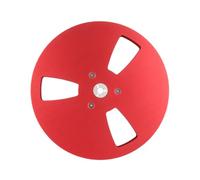 Uqezagpa Bobine de ruban vide en aluminium de 17,8 cm pour goujons de 6,35 mm, 3 trous, bobine ouverte, ajustement précis pour remplacement de studio