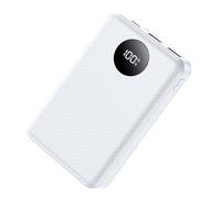Uqezagpa Boîtier d'alimentation mobile à 5 sections 18650 sans soudure nécessaire avec lampe de camping LED et couvercle d'alimentation à charge rapide