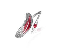 Uqezagpa Bracelet élégant en alliage inspiré de la plume avec bracelet en métal pour les occasions formelles et décontractées