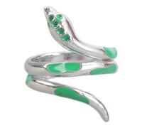 Uqezagpa Bracelet jonc serpent style gothique foncé symbolisant le mystère et la puissance pour les amateurs de mode décontracté, 1.95x1.95in, Métal, béryl