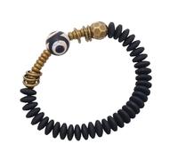 Uqezagpa Bracelet rétro taille réglable tissé à la main élastique chaîne à main breloque culturelle accessoire tendance bracelet perles fait à la main