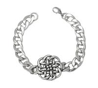 Uqezagpa Bracelet tendance vintage avec nœud de sorcière, bracelet unique en acier inoxydable durable pour la mode, 3.51x2.34in, Acier inoxydable, béryl