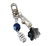 Uqezagpa Breloque de téléphone élégante en forme d'étoile de mer, coquillage, poisson, accessoire de téléphone élégant pour les femmes qui aiment les styles marins, chaîne esthétique blanche, taille