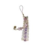 Uqezagpa Breloque de téléphone unique en forme de cœur pour téléphone portable, chaîne de perles tendance, pendentif de sac pour amoureux de la mode, taille unique, Comme décrit, Comme décrit.