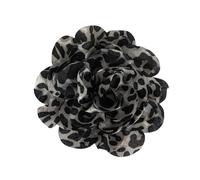 Uqezagpa Broche en forme de bec de canard avec imprimé léopard - Accessoire de mode polyvalent, 10CM, Tissu + alliage