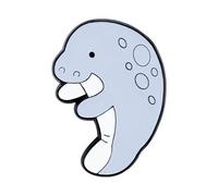 Uqezagpa Broches créatives d'animaux marins de dessin animé coloré pour les amateurs de mode et de mer, 1.95x1.95in, Zinc, Béryl
