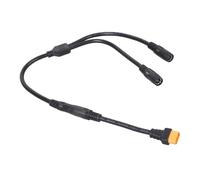 Uqezagpa Câble adaptateur d'alimentation industriel flexible isolé mâle vers double DC8020 femelle 55 cm 14 AWG PVC texture cuivre câble de charge solaire pour stations d'alimentation