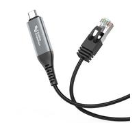 Uqezagpa Câble adaptateur réseau de type C vers RJ45 1000 Mbit/s ne nécessite pas de pilote Instantanément configurations pour un accès Internet rapide Plug Play Ethernet