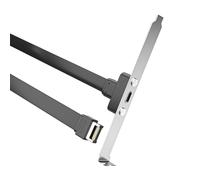 Uqezagpa Câble adaptateur USB 3.1 type C pour carte mère avec déflecteur vitesse rapide 10 Gbit/s transfert de données rapide transfert de données