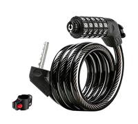 Uqezagpa Câble antivol à 5 chiffres pour vélo avec mot de passe en acier