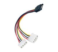 Uqezagpa Câble d'alimentation 4 broches vers 15 broches - Câble pilote dur 15 broches pour adaptateur serveur informatique