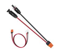 Uqezagpa Câble d'alimentation solaire stable 10 AWG XT60IF - Câble d'extension étanche en silicone - Parfait pour une utilisation en extérieur et à la maison - Fil solaire résistant aux hautes