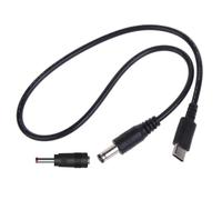 Uqezagpa Câble d'alimentation USB C vers 5,5 x 2,1 mm 3,5 x 1,35 mm pour écrans LCD Cines Broadcast 9 V 5 V 12 V 15 V