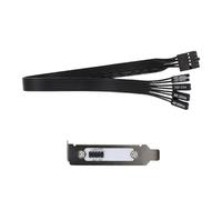 Uqezagpa Câble de commutation d'alimentation externe facile à installer pour boîtier, compatibilité demi-hauteur, durable, construction en métal, câble d'extension de bouton d'alimentation externe