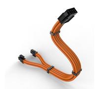 Uqezagpa Câble d'extension d'alimentation CPU à 8 broches compatible avec cartes mères 4 + 4 broches - Fil bronze avec revêtement étamé pour des configurations efficaces - Câble d'extension