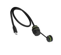 Uqezagpa Câble d'extension étanche USB C 3.1 de 1 m - Montage sur panneau - Transfert de données rapide - Convient pour l'électronique extérieure - Connecteur USB C étanche