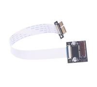 Uqezagpa Câble d'extension PCIe 1 x flexible à vitesse rapide à 90 degrés à angle droit pour constructions et systèmes douaniers Câble élévateur FPC à vitesse rapide
