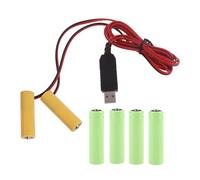 Uqezagpa Câble USB vers 2 piles AA, 4,5 V, solution d'alimentation continue, cordon adaptateur d'alimentation USB pour jouet à distance, adaptateur secteur
