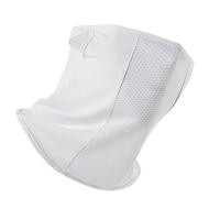 Uqezagpa Cache-cou multifonction en polyester confortable pour homme et femme avec sangles d'oreilles réglables, blanc, Taille unique