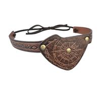 Uqezagpa Cache-œil médiéval en relief pour homme, Halloween, jeu de rôle, vintage, accessoires de cosplay médiéval pour jeu de rôle historique, a, taille unique