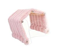 Uqezagpa Cachette pour petit animal domestique - Jouet pour hamster et gerbille - Jouet d'hiver pour rongeurs - Tente de sommeil - Abri tunnel