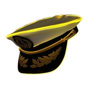 Uqezagpa Capitaine Headwear Chapeau lumineux à LED pour les créateurs de tendances et les amateurs de fête à la recherche d'un chapeau LED tendance unique