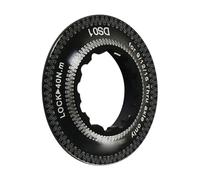 Uqezagpa Capuchon de disque de vélo de type lourd stabilise la position du rotor Durabilité Alliage d'aluminium Couvercle de moyeu de vélo VTT Anneau de verrouillage de disque