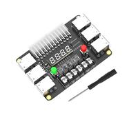 Uqezagpa Carte de développement d'alimentation 24 broches avec 12 ports USB 3,30 V 5 V 12 V Module de sortie de rechange pour ordinateur