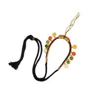 Uqezagpa Chaîne de cou tibétaine tressée à la main avec pendentif en corde 5 voies Dieu de la richesse Thangka collier réglable unisexe accessoire ras du cou réglable, taille unique, Comme décrit