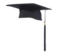 Uqezagpa Chapeau académique réglable confortable idéal pour les diplômés et les enseignants universitaires diplômés étudiants diplômés porter un célibataire noir