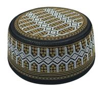 Uqezagpa Chapeau arabe en mousseline pour adulte avec broderie à dessus plat pour rassemblements religieux prier crâne casquettes pour homme pour femme, multicolore, No. 56