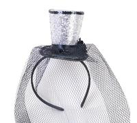 Uqezagpa Chapeau bibi vintage à paillettes exquises pour les goûters, les enfants, le costume des enfants, chapeau de pilulier pour Halloween